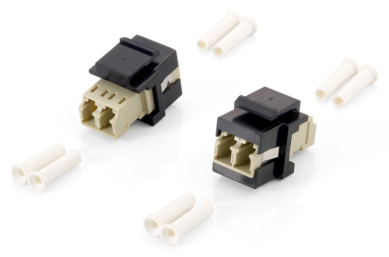 Equip 125570 Adapter Fibre Optic Lc/Lc Beige, Black 8 Pieces