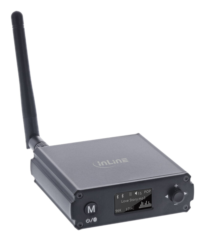 Inline® Bluetooth 5.1 Hifi Receiver & USB Dac, With LCD