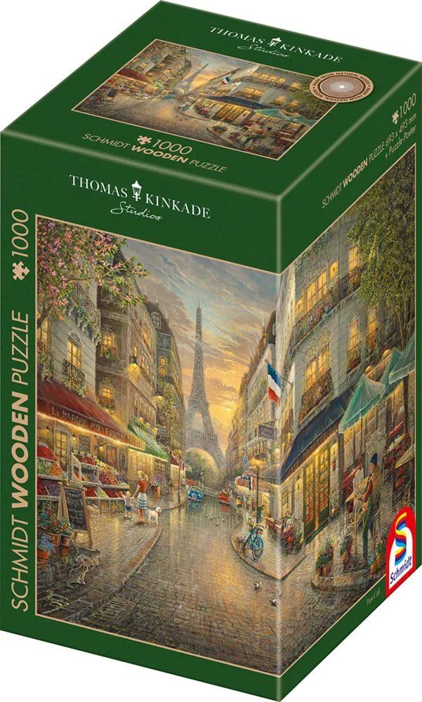 Schmidt Spiele Rompecabezas Wood Thomas Kinkade Studios Pintoresco París