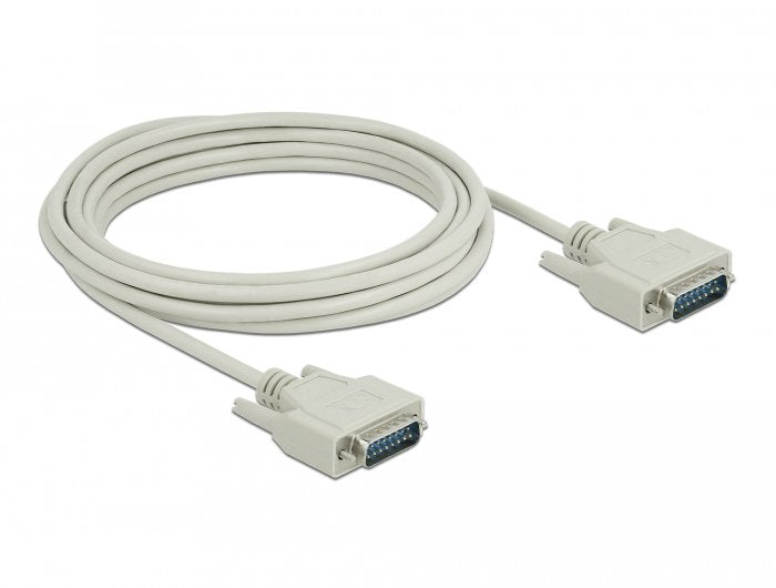 Delock Serielles Cable D-SUB15 Connector Male a Male 5M