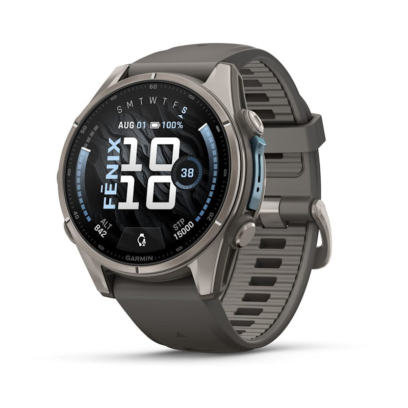 Garmin Fenix 9 Titanio With Strap Silicone Grey Smartwatch 43MM