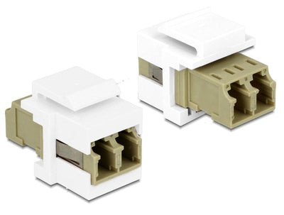 Delock Keystone Moduloo Lc Duplex Female Multimode — image 1