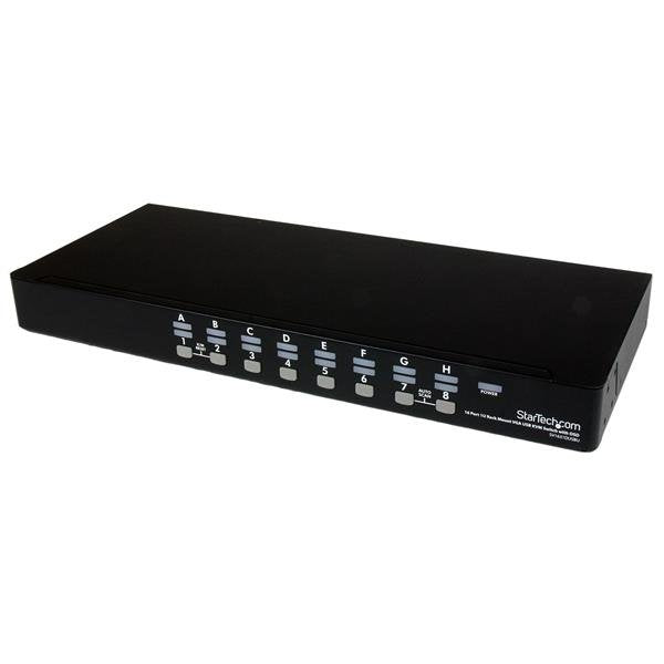 StarTech.com Conmutador Switch KVM 1U Osd And Cables 16 Ports USB a Vídeo VGA HD15 Conmutador KVM 16 X KVM Por