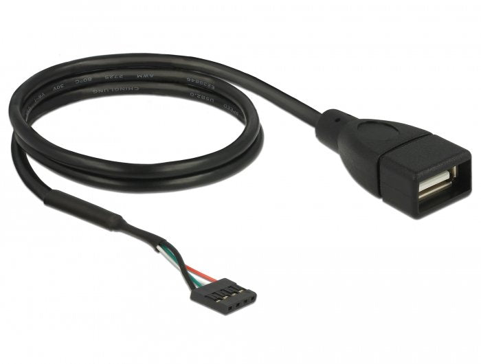 Delock USB Cable 2.0 Pin Header USB 2.0 Female 1 X USB 2.0 Tipo-a Female 60CM