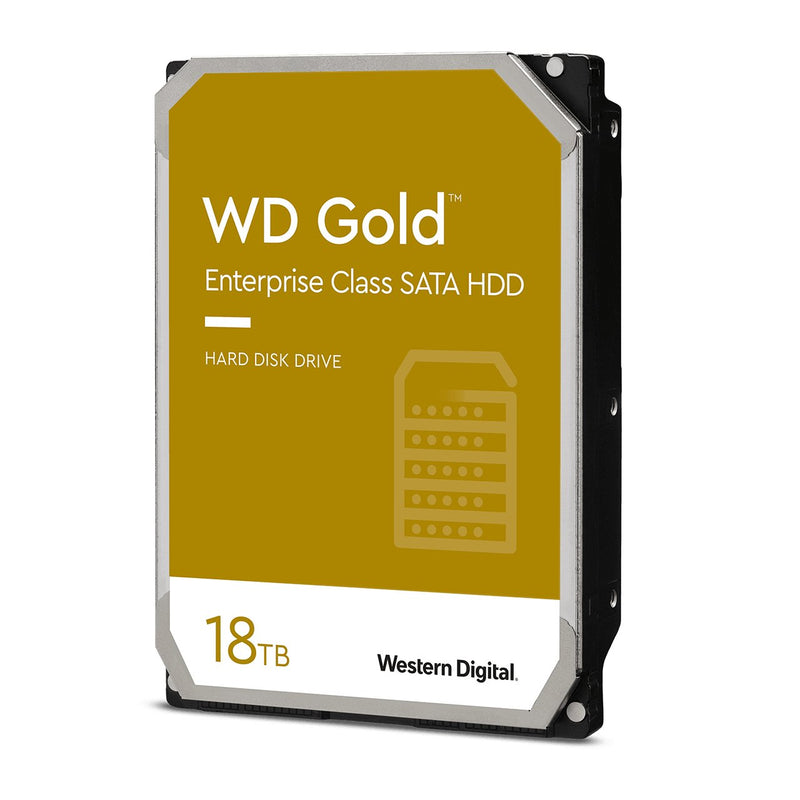 Western Digital Drive 18TB Gold 7200RPM 6GB/S SATA 512MB Cache Intern Rohs Compliant Enterprise Bulk