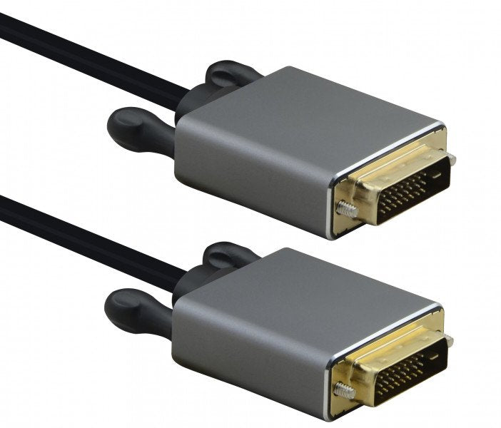 Helos Cable DVI Male/Male Premium 4K, 5,0M, Black