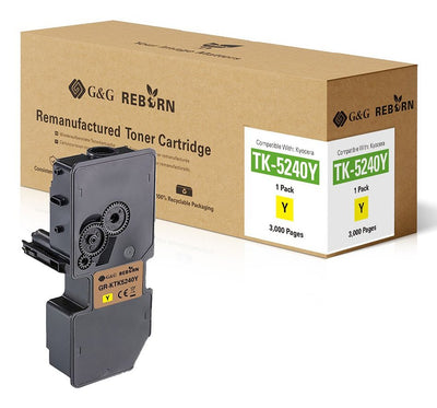 G&g Reborn-toner Compatible With Kyocera TK-5240Y — image 1