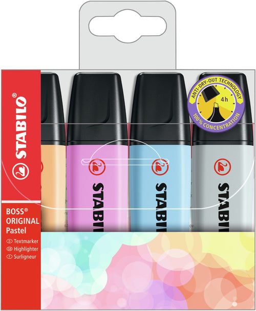 Stabilo Boss Marcador Fluorescent New Colours Pastel 2021 Case -4U- — image 1