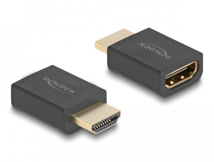 Delock High Speed HDMI With Ethernet Adapter Male a Female 8K 60 HZ Black