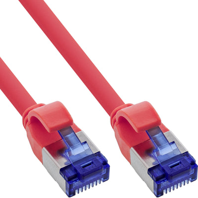 Inline® Network Cable Slim, CAT.6A, S/FTP, Tpe (lszh) Flexible, PoE, Red 3M — image 1