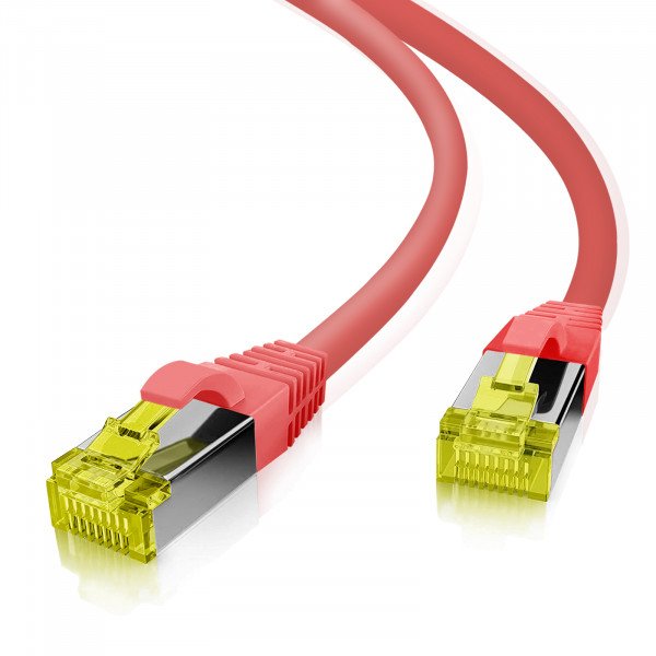 Helos Ultra Flex Network Cable S/FTP CAT.6A Tpe Red 15,0M