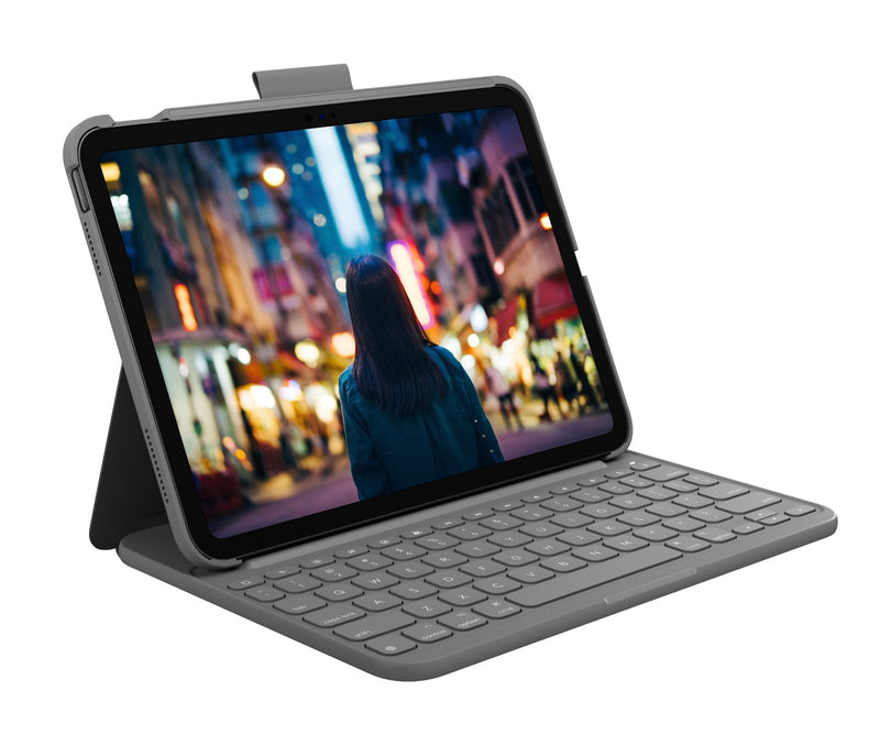Logitech Slim Folio Grey Bluetooth Qwertz German