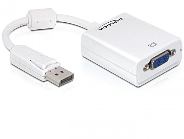 Delock Adapter DisplayPort 1.2 Male VGA Female White