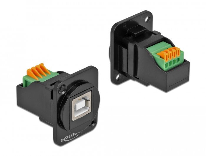 Delock D Type Módulo USB 2.0 Type B Connector Female a Terminalblock