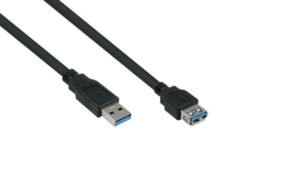 Cable Meimer USB 3.0 Verläng. a M.-a H. Ul Black 2M — image 1