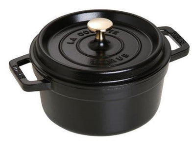Staub Cocotte 20CM Round Black Hierro Fundido Pot — image 1