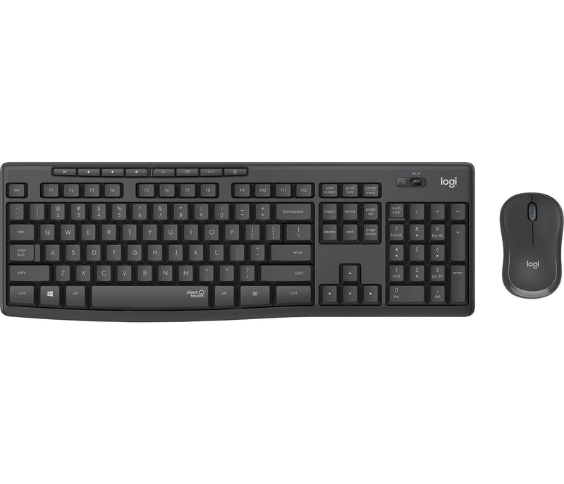 Logitech Keyboard Portuguese MK295 Silent Wireless Combo Mouse Included RF Wireless Graphite