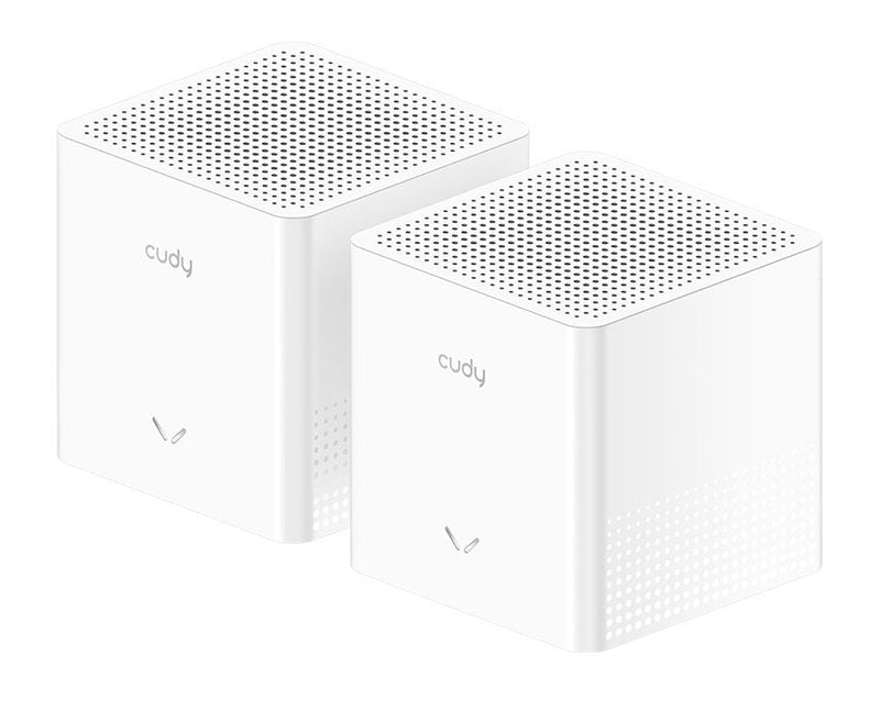 Cudy M1200 Pack 2 Sistemas Wi-Fi Mesh AC1200 Dual Band - 867Mbps 5GHZ, 300Mbps 2,4GHZ - 1X Port LAN 10/100Mbps