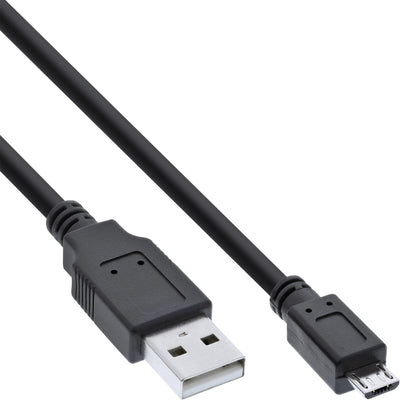 Inline Micro USB 2.0 USB Cable Type a Micro-b Male Black 3M — image 1