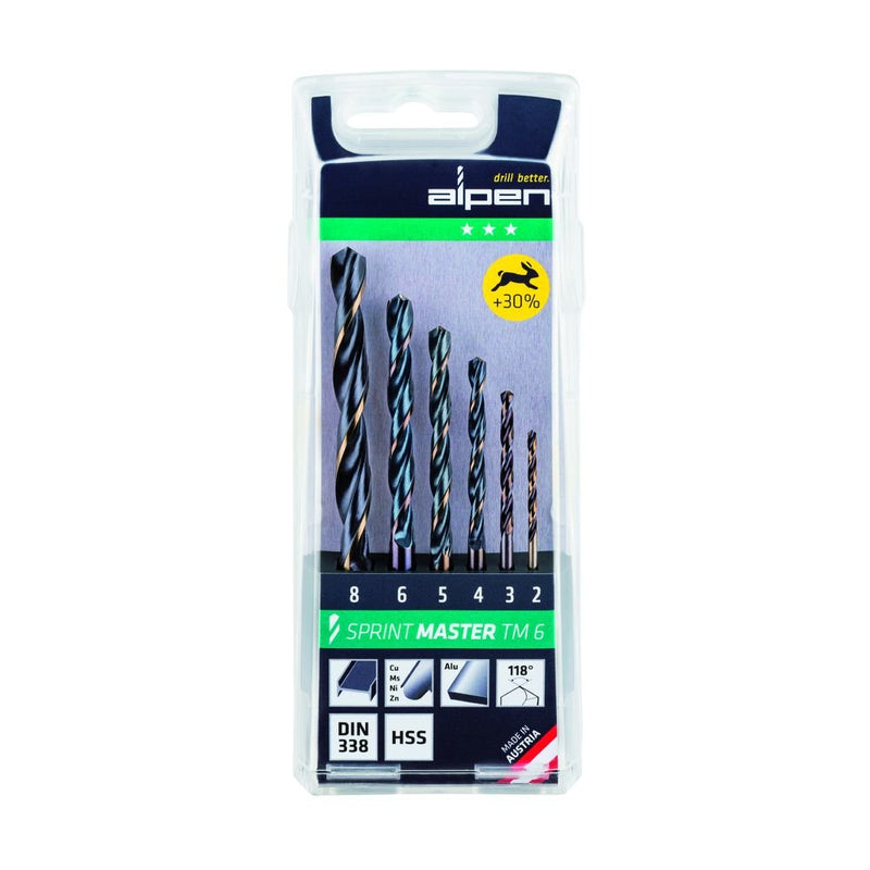 Taladro Brocas Alpen Sprint Master Tm 6 2-3-4-5 -14