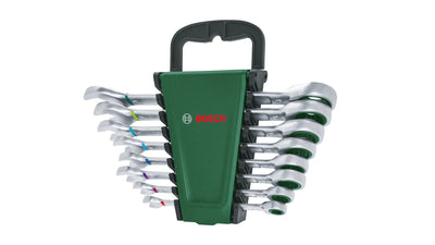 Bosch Powertools Schraubenschlüssel With Ratsche Set, 8-PIEZAS Green/Black 1600A027PS — image 1