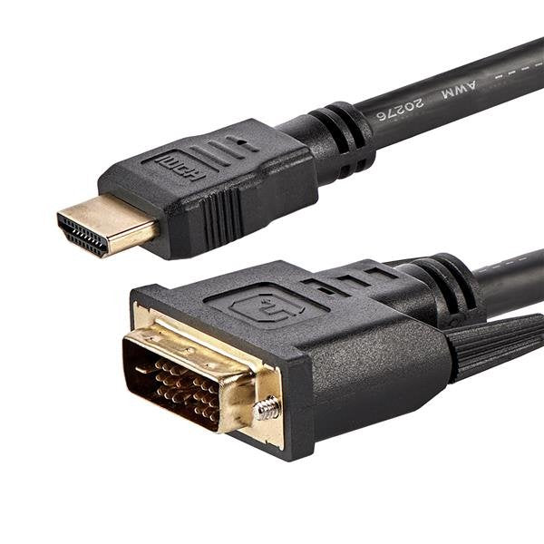 StarTech.com Cable Adapter HDMI a DVI-d 1 8M Male a Male Cable Adapter HDMI Male a DVI-d Male Black P/N: DK31C