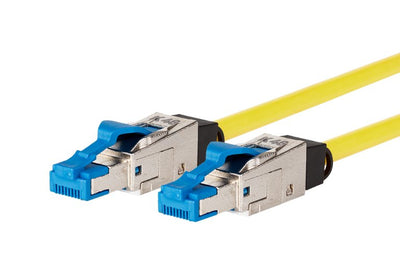 Metz Connect 13084H1077- And Network Cable Yellow 1M CAT.8.1 S/FTP (s-STP) — image 1