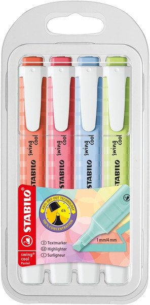 Stabilo Swing Cool Pastel Marcador Fluorescent Surtidos - Case 4U-