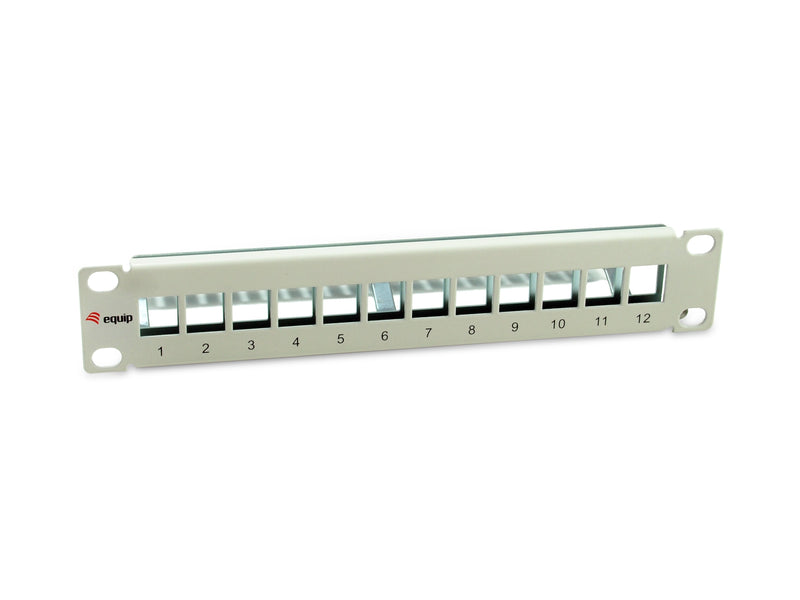 Equip Patchpanel 12X CAT.6A 10 FTP 1HE Keymone Mounting Ws
