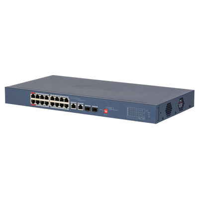 Dahua CS4218-16ET-190-V2 Switch PoE 16 Ports 10/100 + 2 Combo Gigabit RJ45/Sfp Uplink 190W Gestionable Cloud L — image 1