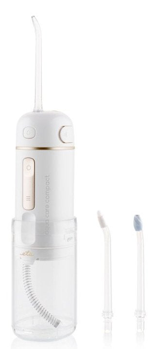 Eta Aqua Care Compact ETA570890000 Oral Irrigator, 360° Rotating Nozzle, White — image 1
