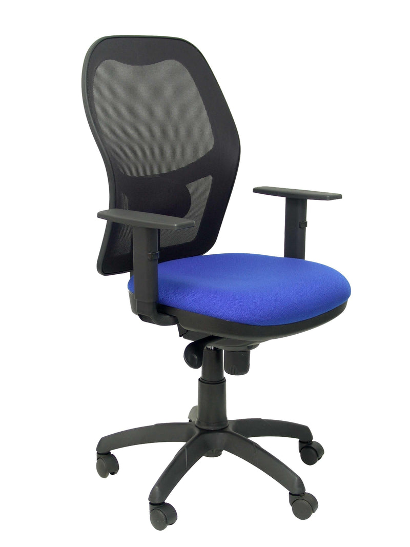 Chair Jorquera Mesh Black Asiento Bali Blue
