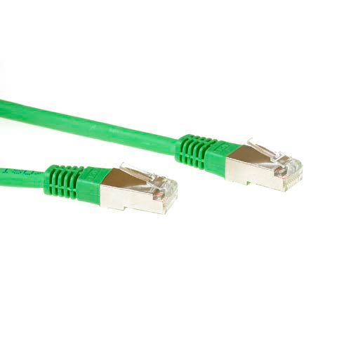 Green 10 Meter F UTP CAT.5E Patch Cable With RJ45 Connectors
