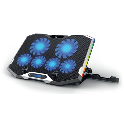 Ewent Stand - Base Refrigeracion Computer Laptop EW1260 - 6 Fans - Hub 2 Ports - RGB - Up To 17PULGADAS — image 1