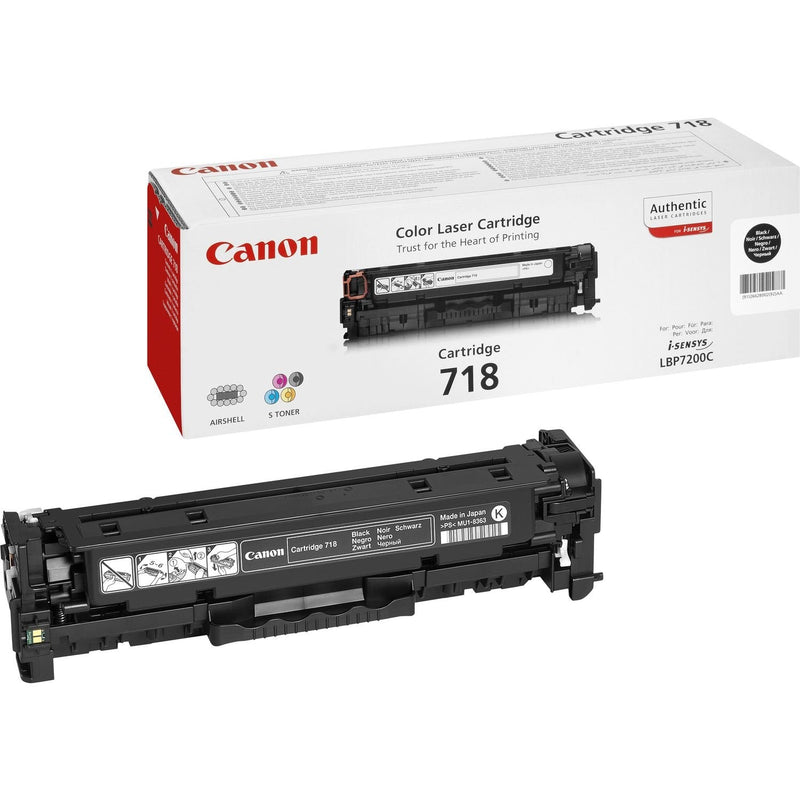 Canon Genuine Toner 718 Black