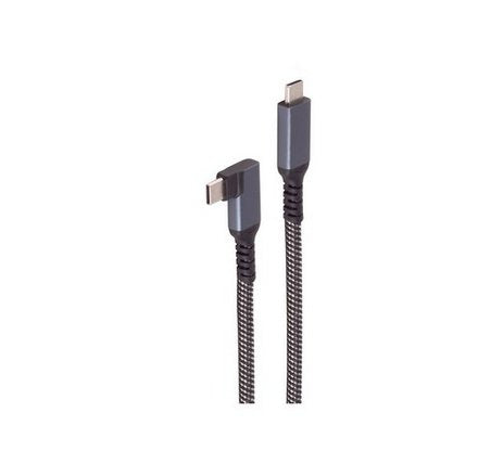 Shiverpeaks Cable USB-C Charging 3.2 90° 100W Pd Textil 2M