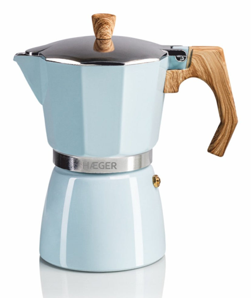 Haeger Hag Coffee Machine Italiana Moka 6 Blue