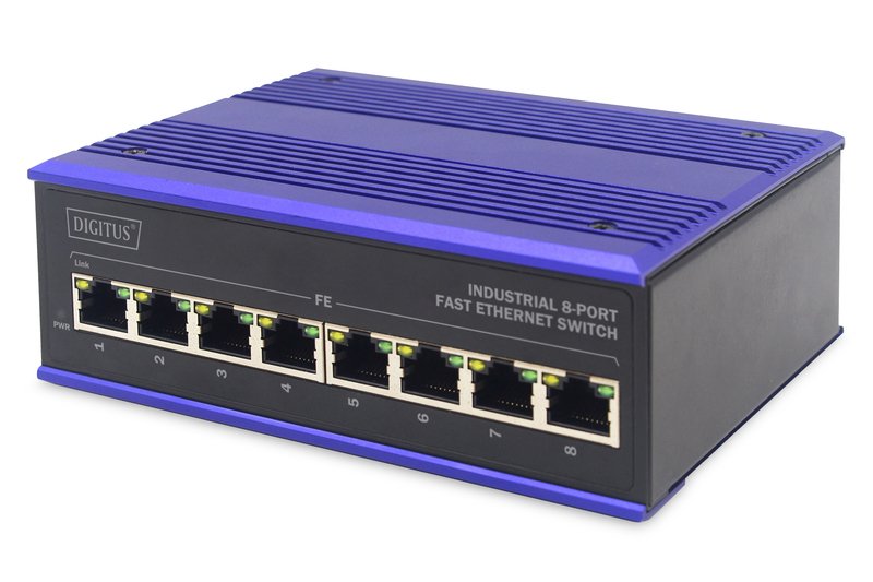 Digitus Switch Industrial 8 Ports 10/100 Rango Temperatura Extendido