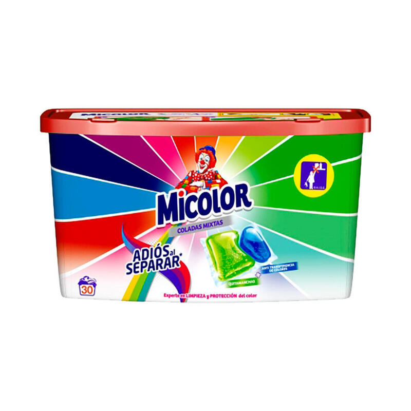 Detergent Cápsulas 30 Dosis Adiós Separar 660G Micolor