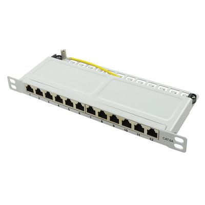 Logilink NP0065 Patchpanel CAT.6A 10, 12 Ports Grey 0.5 U — image 1