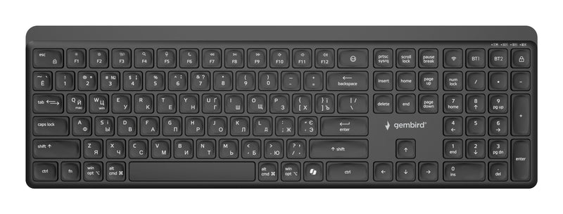 Gembird Keyboard Wrl Slim Bt Cyrillic/KB-WPS-03-CYRL