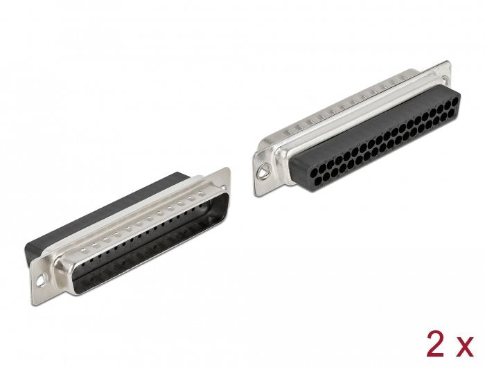 Delock Pinza Sujeción Male D-sub 37, Metal 2 Pieces