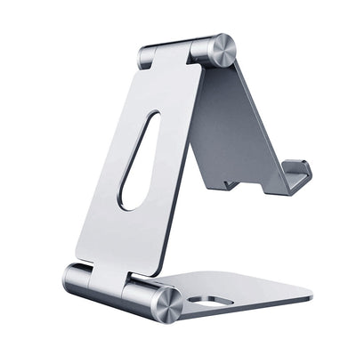 Aisens Stand Desktop Size M Adjustable (2 Pivots Mobile Phone / Tablet - Silver — image 1