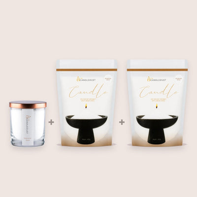 Diamond Dust Starter Set, 160g Candle + 2 × 350g Refills
