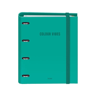 Dohe Colour Vibes Folder 4 Anillas Mixtas 35MM Spare Part 100 Hojas Cuadricula 5MM - Formato A4 - Closure With — image 1