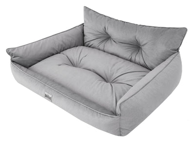 Hano Dog & Cat Bed with Removable Cover – Grey, XL