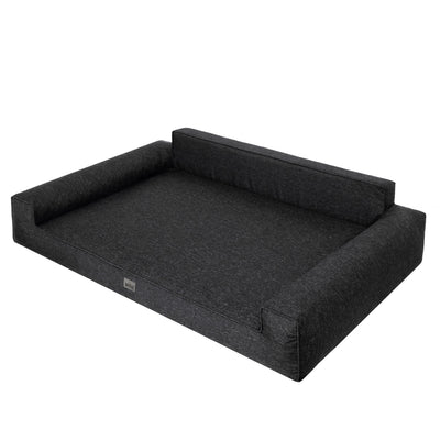 Mano Dog Bed with Removable Cover – Black, L