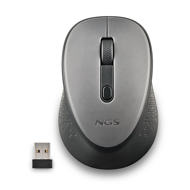 Ngs Wireless Mouse 800/1600DPI Colour Grey