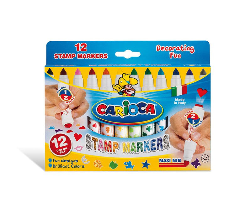Carioca Stamperello Marker Multi Multicolour 12 Pieces