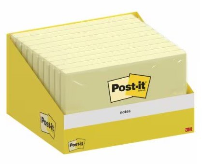 Post-it Bloc 100 Notas Adhesivas Removibles Canary Yellow 76X127MM - Paper With Certificacion Pefc - 710009088